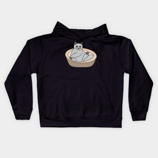 Russian Blue Cat Kids Hoodie